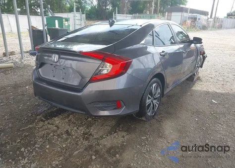 2018 Honda Civic Ex-T from USA, damaged, VIN JHMFC1F37JX041547
